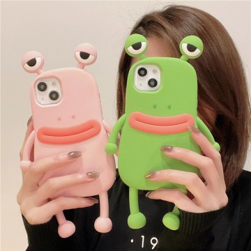 Cute Big Mouth Frog Suitable for iPhone 17 Promax Phone Case Silicone