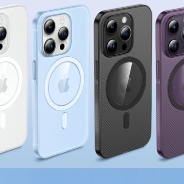 IPhone ultra-thin wavy pattern real magnet PP magnetic phone case