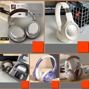 Head mounted metal Bluetooth earphones with ultra long battery life