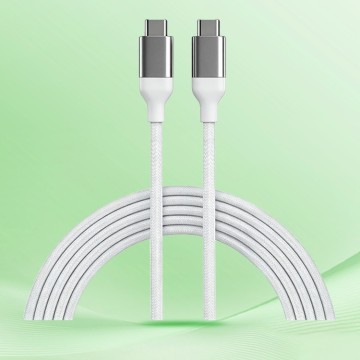 65W Super Fast Charging Dual-Head Type-C Data Cable Compatible with Huawei, Apple, and Android for U